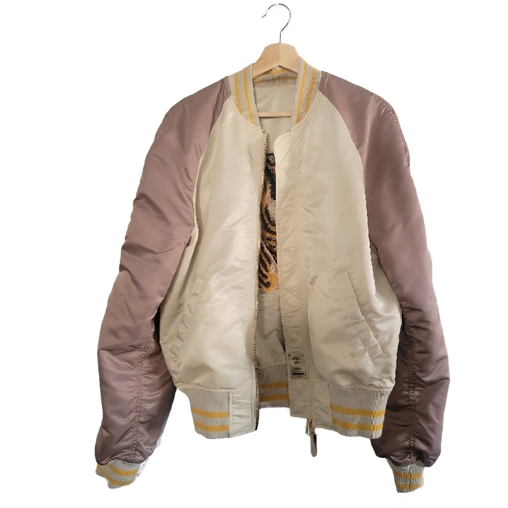 ALPHA INDUSTRIES Tiger Souvenir Limited Edition Embroidered Bomber Unisex Sz S - Picture 11 of 16